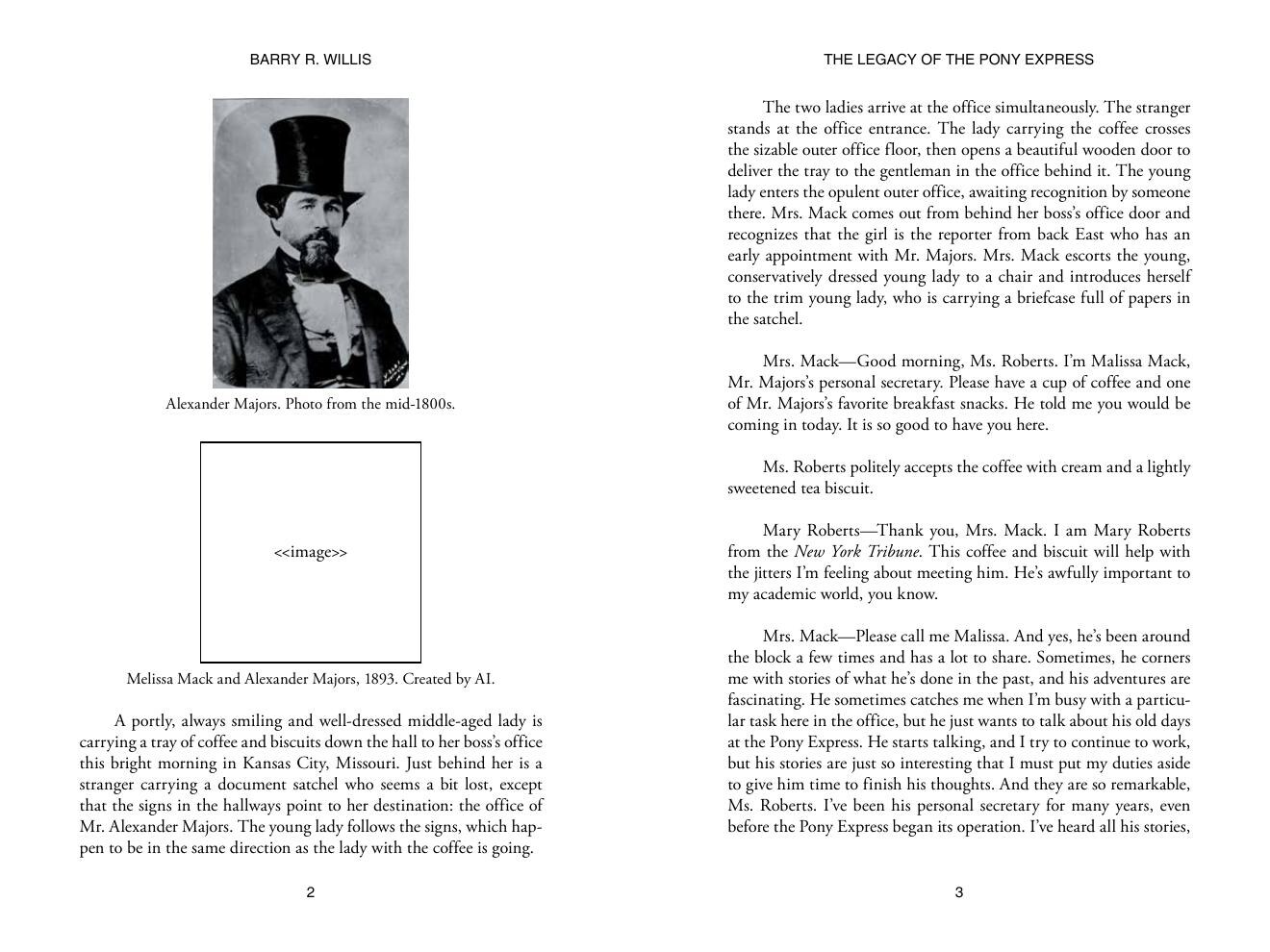Chapter One preview page 2 from The Legacy of the Pony Express