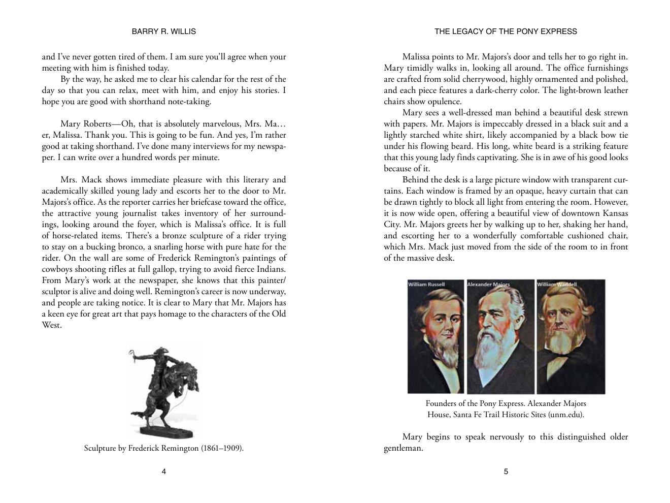 Chapter One preview page 3 from The Legacy of the Pony Express