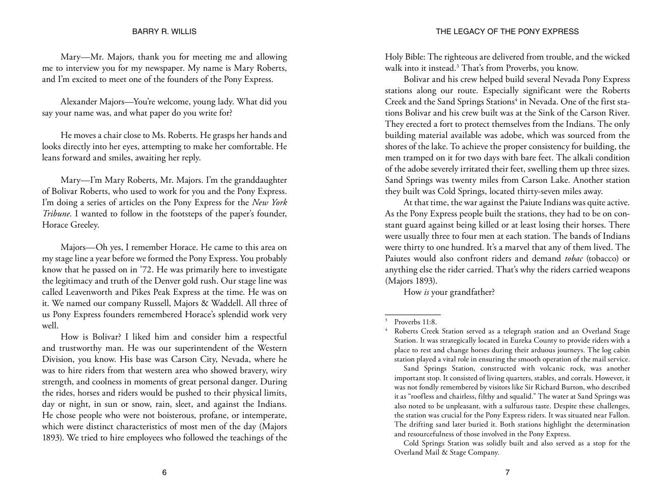 Chapter One preview page 4 from The Legacy of the Pony Express